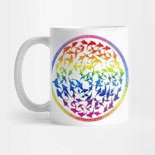 Harmony Rainbow Fish Mandala Mug